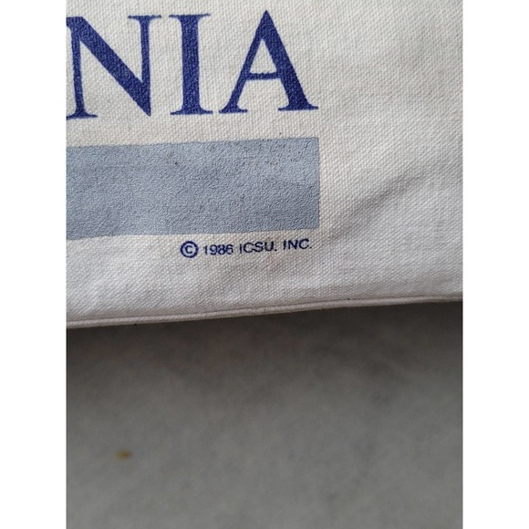 Vtg 1986 California Tote Beach Bag - Picture 5 of 8